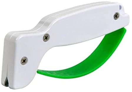 Outdoor Portable Knife Sharpener for Garden Tools & Kitchen Knives,White (White, 1pc)