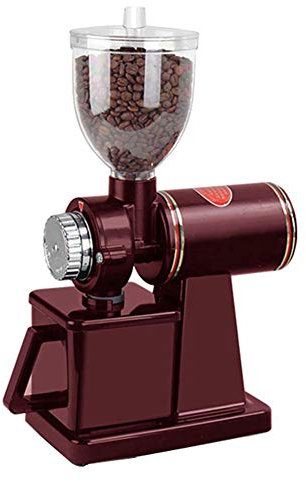 Molinillo eléctrico de granos de café, molinillo de café antiguo, cubo de granos extraíble ajustable de 8 velocidades, para uso comercial en el hogar y la oficina little surprise