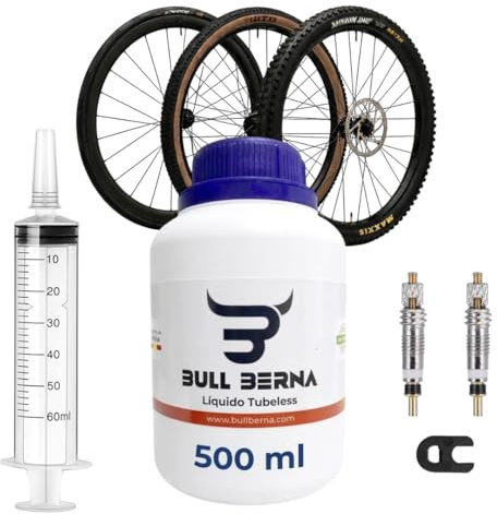 BULL BERNA Sellante Liquido Tubeless 500 ml + Kit Dosificador Jeringuilla