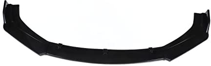 Kit de Labios de Parachoques Delantero 3 Piezas Kit de Divisor de Labios de Parachoques Delantero Kit de Cuerpo de Alerón Delantero Negro Brillante para vehículos de 1800 mm de Ancho