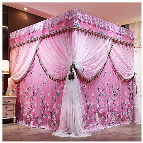 ZMYJTO Baldachin Zelt mit Moskitonetz, Prinzessin Bettvorhang Moskitonetz Schlafzimmer Dekoration Zubehör Baldachin Junge Mädchen Erwachsene Bettwäsche Geschenke (Größe: 120 × 200 cm)