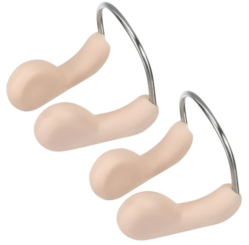 HAKIDZEL 2Pcs Waterproof Nose Clip for Swimming Soft TPR Material Comfortable Fit Nose Plugs for Adults Tear Resistant Swim Gear Accessory