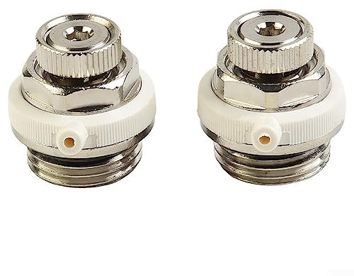 Ventilación de aire automática para BSP de 1,27 cm, válvula de radiador de purga automática de corte automático 1/2/3/5 piezas, válvula de purga automática para radiadores, 2 piezas