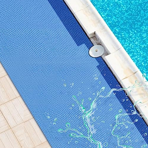 BOTOWI rutschfeste Poolmatte für den Poolboden, Dickere Schwimmbad Poolunterlage, Unter Pool Boden Pad für oberirdischen Pool, Bodenschutzmatte Pool, Pool Matte Pool Unterlegmatte,Blau,0.9x3m