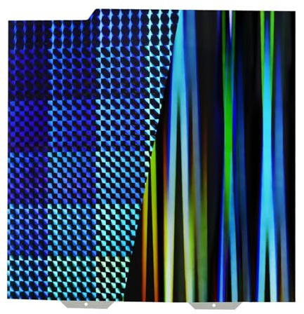 IdeaFormer Doppelseitige H1H Druckplatte 184x184mm für Bambulab, H1H Rainbow Streak+Phantom Spring Steel Druckbett Sheet für Bambu Lab A1 Mini 3D Drucker