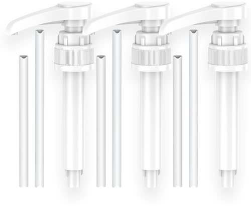 Dosierpumpe für B. Body Nutrition, 3-teilige Vital Drink Erstpumpe Wiederverwendbarer Pumpspender für 500ml/1000ml Flaschen mit 3 Langen und 3 kurzen Schläuchen