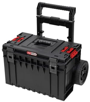 KS Tools - 850.0380F - Ensemble de caisses à outils SCM - caisses à outils transportable avec trolley - boite à outils mobile avec roues
