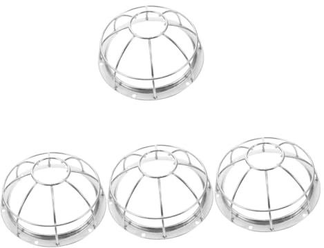 Uonlytech 4 Pz Copertura Protettiva Della Testa Dell'irrigatore Protezione Irrigatore Per Preventivo Isolamento Coperture Gabbia Irrigatore Da Giardino Acciaio Inossidabile Silver