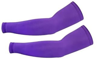 HUIJIQX 3 pares de mangas de compresión deportivas para baloncesto, ciclismo, verano, correr, protección UV, voleibol, protección solar, mangas de conducción, 3 pares, Morado (, Talla única