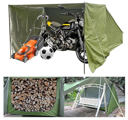 Bike Storage with Removable Shade Cloth Bicycle Covers Outdoor Storage Waterproof Suitable for Firewood Storage Motorcycle Shelter Bicycle Tent