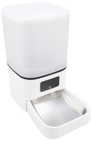 Yechiry Comedero Automático Gatos Wi-Fi, Dispensador Comida Seca Mascotas 6l con Alimentación Ajustables, Alimentación Temporizada, Diseño Desmontable para Gatos, Perros Pequeños