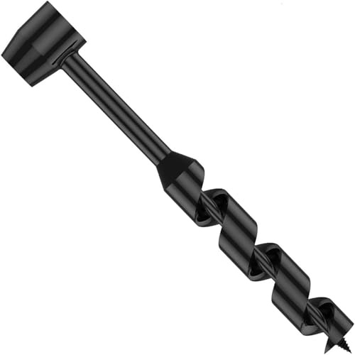 SOCOJE Bushcraft Hand Auger Drill, 10mm Wood Punch for Camping (230mm) | 230mm length; carbon steel; ergonomic handle; Versatile for wood, camping, survival