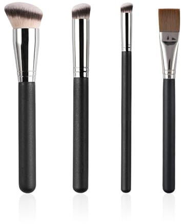 4 Set Di Pennelli Per Il Trucco, Pennelli Per Fondotinta E Correttore, Combinazioni Multi - Modello, Testine Per Pennelli Fini, Strumenti Per Il Trucco.