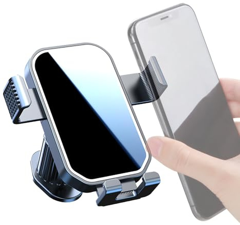 Soporte para teléfono de coche, rotación de 360 grados, soporte para teléfono celular, soporte de abrazadera para automóvil, para vehículos, viajes, smartphone, ventilación de aire, hombres y mujeres