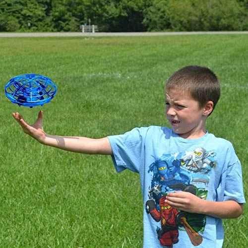ShinePick Mini Drone para Niños y Adultos,Recargable UFO Drone Movimiento Control Mano Drones Juguetes Voladores con Luz LED Beginner RC Helicóptero para Niños