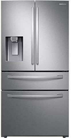 Samsung 28 Cu. Ft. 4-Door French Door Smart Refrigerator with FlexZone Drawer, Stainless Steel, RF28R7201SR/AA