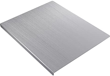 Tabla de cortar extra grande de acero inoxidable, tabla de cortar para cocina, tabla de repostería para carne, verduras, pan, esterillas de corte (tamaño : 50 x 40 cm)
