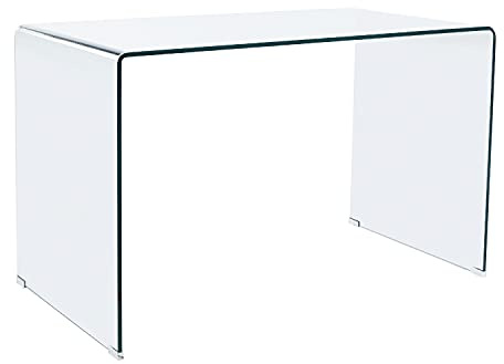 Adec Group Note, Mesa de Estudio, Mesa Oficina o Escritorio, Acabado en Cristal Templado, Medidas: 120 cm (Largo) x 70 cm (Ancho) x 74 cm (Alto)