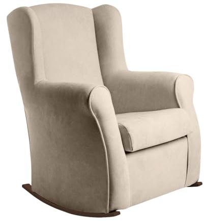 Balancin rodero | Butaca Mecedora | Orejero | Tapizado en Tela Antimanchas 90cm x 79cm x 72 cm. (Color 4, 90cm x 79cm x 72cm)