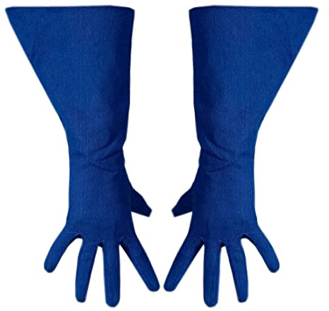 LAQWARM Women Denim Bolero Gloves Blue Jeans Cotton Light Wash Top Jacket Shrug Jumper TECH (38cm big sleeves)