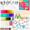 CGBOOM 527Pcs Polymer Clay Ohrring-Bausatz, 3 in 1 Polymer-Ton-Schmuck,Bastelsets für Kinder Alter 6 7 8 9 10 11 12 und DIY-Liebhaber (Einschließlich 24 Farbe Ton, 24 Ausstecher)