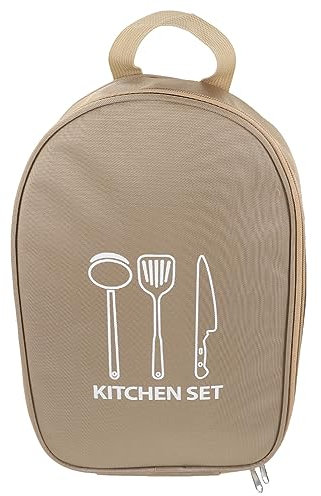 KOMBIUDA Camping Besteck Organizer Aus Stoff Tragbare Aufbewahrungstasche Für Grill Und Campinggeschirr Multifunktional Für Outdoor Picknick Wandern