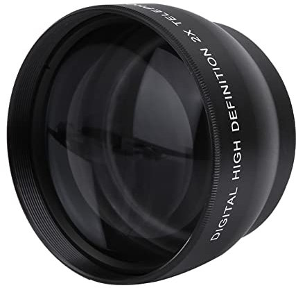 52mm 2X Camera Lens, Magnification HD Tele Converter Telephoto Vivitar 2.2x SLR Lenses for Mount Cameraprofessional