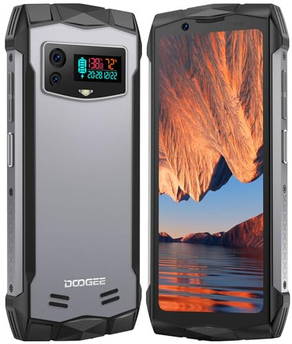DOOGEE Smini Rugged Smartphone, 15GB RAM+256GB ROM/2TB Extension, Helio G99 Octa Core, 4.5 QHD+Display Android 13 Phone, 50MP Camera, Dual SIM 4G/NFC/OTG/GPS, Face ID, Waterproof Mobile Phones