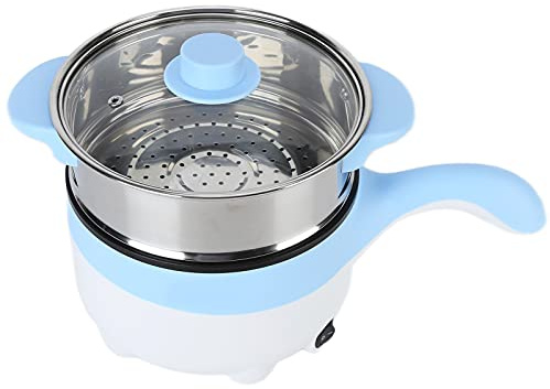 Food Cooker, Intelligent 24V 2L Sky Blue Cooking Pot for Steaming for Vehicle for Car for Cooking (24V 2 Liter Electric Frying Pan Sky Blue)