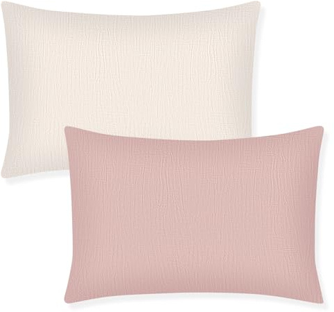 Winmany Småbarn bomull muslin örngott baby flicka pojke kuddfodral resa kudde kuddfodral med kuvert design barnsäng tillbehör passar för 33 cm x 45 cm 35 cm x 48 cm 30 cm x 40 cm kudde