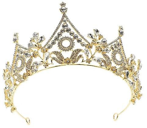 PLAFOPE Couronne De Mariage Rhinestones Diadème Élégant Pour Mariée Accessoire Brillant Pour Célébrations Et Événements Spéciaux