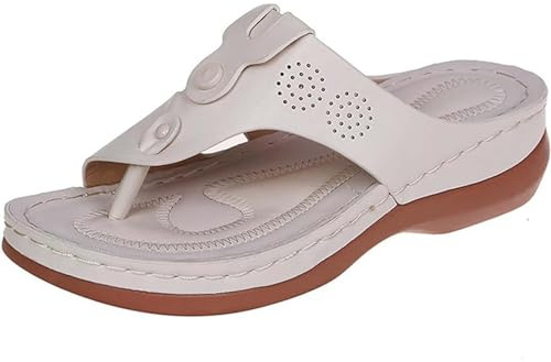 Générique Sandales Orthopediques Femmes été Hallux Valgus Compensées Confortables pour Dames Pantoufles Décontractées À Bout Ouvert D'Été Mules Claquette Semelle Souple Chaussure,D,42EU