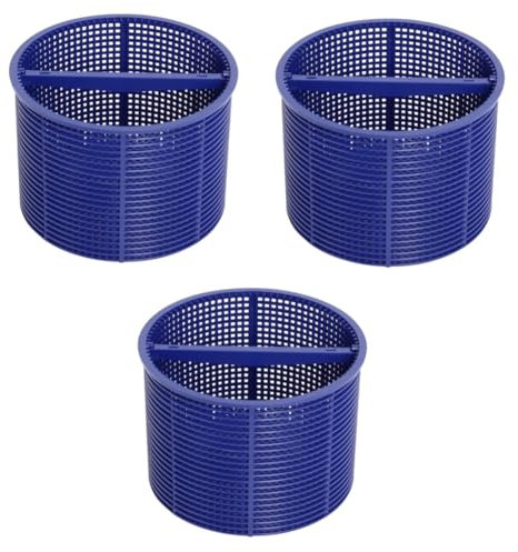 INOOMP 3 Pièces Panier d'écumage de Piscine Panier de Skimmer de Remplacement Panier Skimmer pour Piscine creusée Panier d'écumoire de Piscine Filtre de Piscine Panier de Pompe Plastique