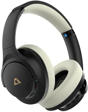 1Mii Y8 Casque Bluetooth sans Fil à Réduction de Bruit Active Hybride, Son LDAC Hi-Res Audio, 40H d'Autonomie, Confortable et Pliable Casque Over-Ear - Noir Gris