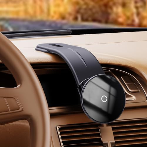 PZOZ Magsafe Autohalterung, magnetische Handy-Autohalterung, Armaturenbrett-Autotelefonhalterung, Windschutzscheiben-Autotelefonhalterung, magnetisch für iPhone 16 15 14 13 12 Serie (Schwarz)