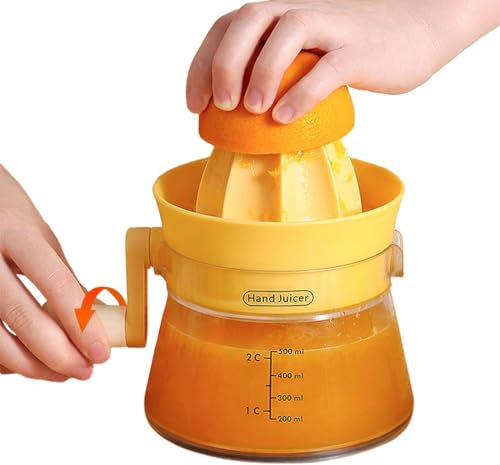Juice Squeezer Cup - 500ml Household Manual Juicer Cup, Portable Fruit Squeezer Press | Labor-Saving Hand Juice Extractor for Celery, Lemons, Apples, Oranges, Watermelons, Carrots, 7.08x5.51x4.92inch
