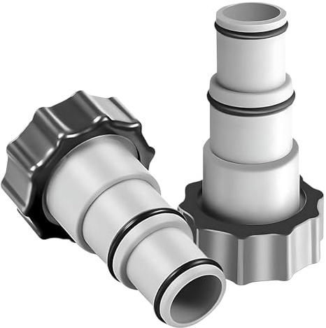 2PCS Poolschlauch Adapter,Für Ø 32 Und 38 Mm Pool-Schlauch,Adapter für Pool,Schlauchadapter mit Innengewinde zum Verschrauben