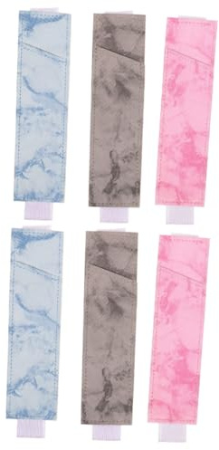 Angoily 6pcs Elastic Pen Holder Sleeve for Notebook Pen Storage Pouch Protective Sleeve for Fountain and Stationery Organization Random Color