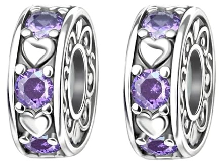 Doyafer Chaîne Sécurité Fermoir Clip pour Bracelet Charme en Argent 925 | Conception Ajustable Compatible Avec Bracelets et Colliers à Perles de Type Charme