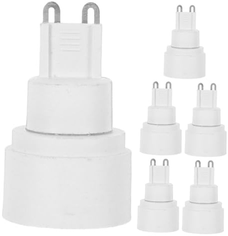 Holibanna 6 Stück G9 Auf E14 Lampensockeladapter Hitzebeständiger Lampenfassungskonverter Für Einfache Installation Und Sichere Wärmeableitung in Innenbeleuchtung