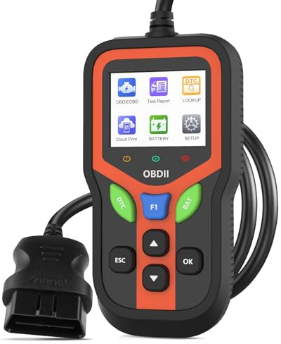 Carehabi Valise Diagnostic Auto, Obd2 Diagnostic Français, OBDII, Mémoire des Défauts, Lecture des Défauts, 10 Langues DTC