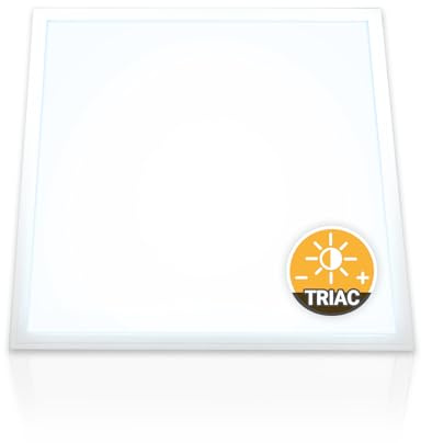 Xtend EcoLight LED Panel 62x62 Neutralweiß 5000K dimmbar Triac 40W | Rasterleuchte flimmerfrei Deckenleuchte Alu Slim Netzteil PLe2.2
