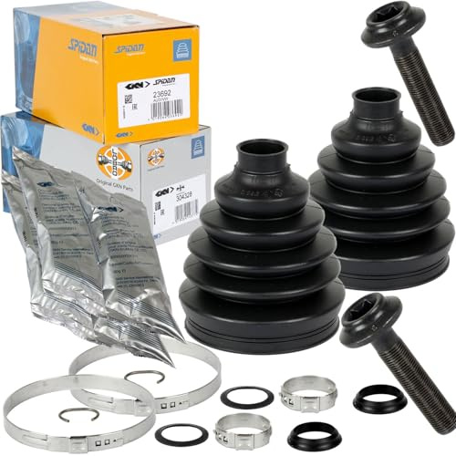 2x Spidan Löbro Achsmanschette Achsmanschette | 22555 / 300314 für 80 B3 B4 90 Cabrio Coupe