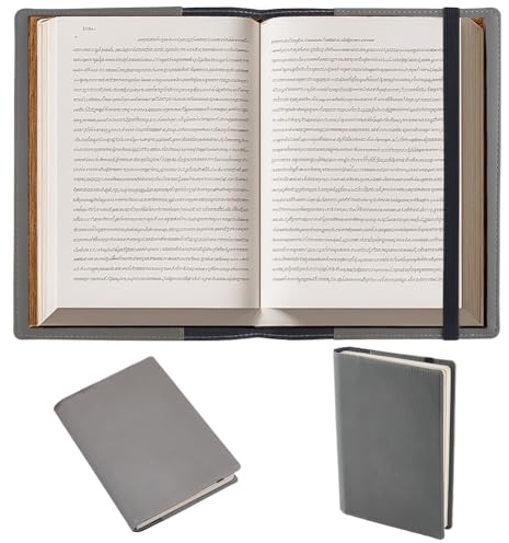CRASPIRE Funda Cuero A5 Libros Ranuras Tarjetas Impermeable Tipo Sobre PU Color Canela Reutilizable Ideal Como Portafolios Negocios Amantes Libros Ideal Como Regalo Compañeros Clase