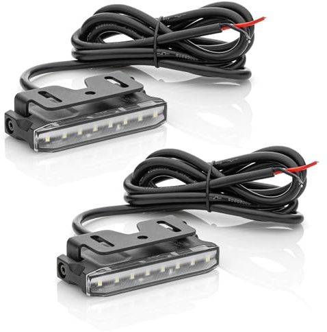 LED-MARTIN® 2-pack GX1700 - Backljus - 1700lm - extra platt - 12V/24V - ECE-R148 typgodkännande - 100% tillåtet (1500mm kabel för fast anslutning, 2 st)