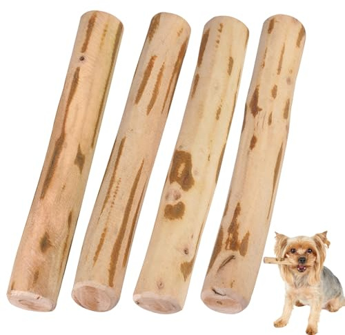 4 stycken tuggved för valpar, 15–17 cm längd, 1,8–2 cm i diameter,