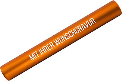SNEG Staffelstab aus Aluminium mit Gravur Geschenk für Mitarbeiter, Motivation, Abschied, Amtsübergabe | Sport | hochwertige Gravur