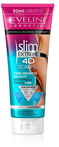 Eveline Cosmetics Slim Extreme 4D Scalpel | 250 ml | Turbo Cellulite Reducer | Reduces Fat Layer | Extreme Therapy 7 Days