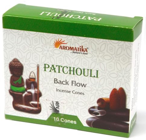 Ancient Wisdom Aromatica Backflow Incense Cones - Patchouli