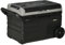 Outsunny Kühlbox Auto 40L mit LED-Beleuchtung Kompressor Autokühlschrank mit Griffe Transportrollen Boot Camper Reisen 12/24V DC und 110-240V AC Grau+Schwarz